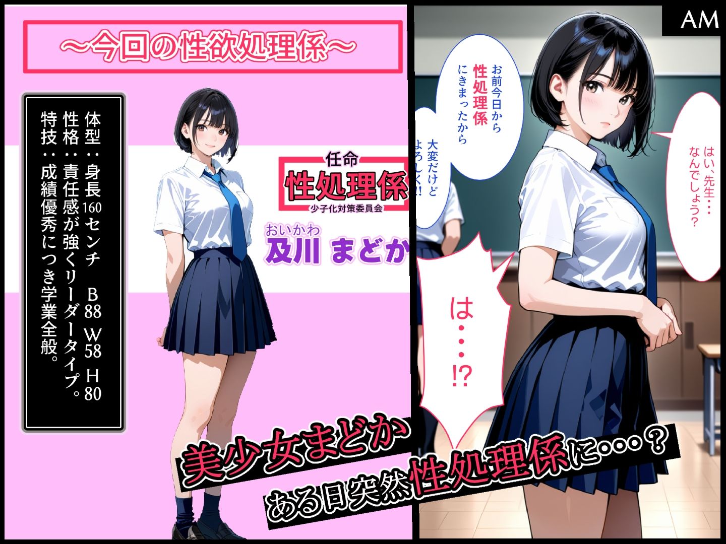 みんなの性処理係として任命された美少女肉便器ちゃん - サンプル画像 1