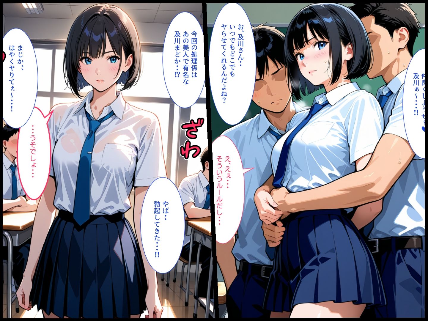 みんなの性処理係として任命された美少女肉便器ちゃん - サンプル画像 2