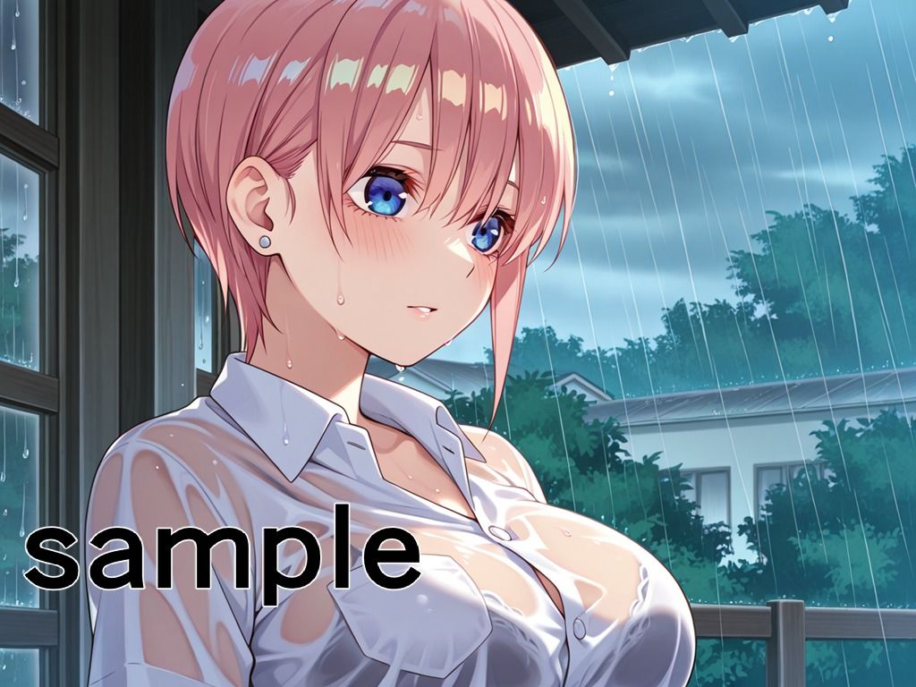 雨天出没！ 女子校生レ◯プマン 〜五等分の花嫁編〜 - サンプル画像 1