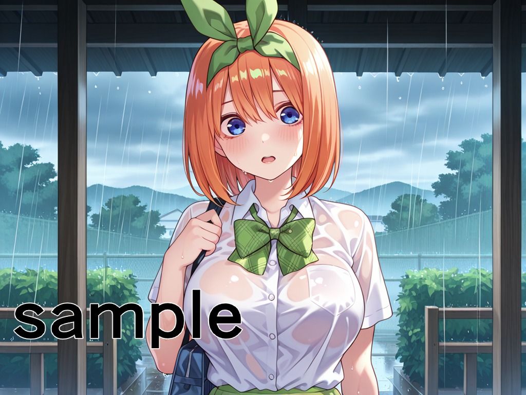 雨天出没！ 女子校生レ◯プマン 〜五等分の花嫁編〜 - サンプル画像 7