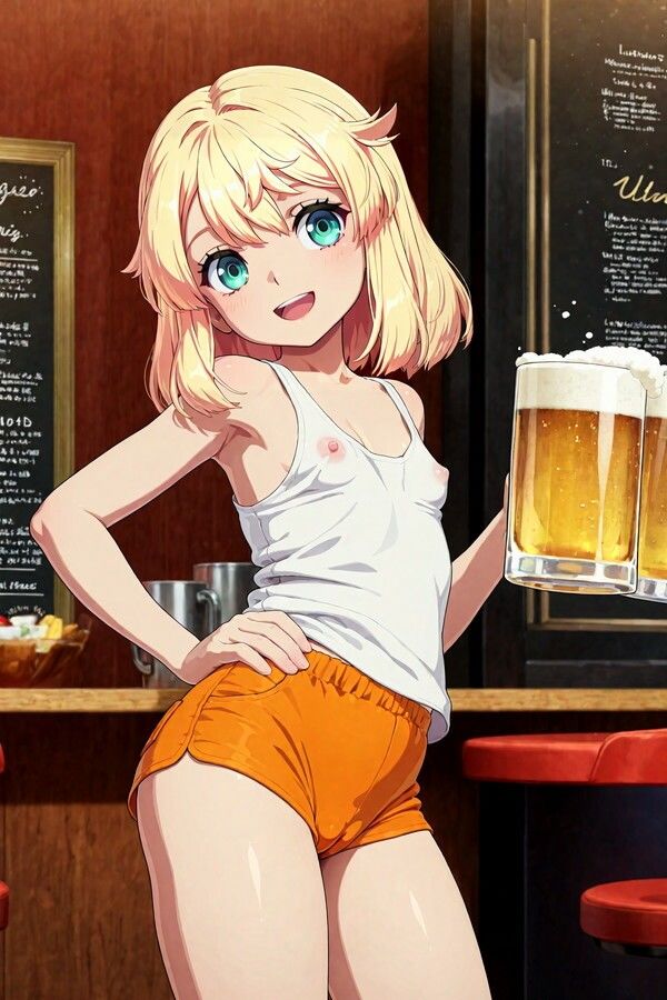 Blond hair Girl - サンプル画像 5