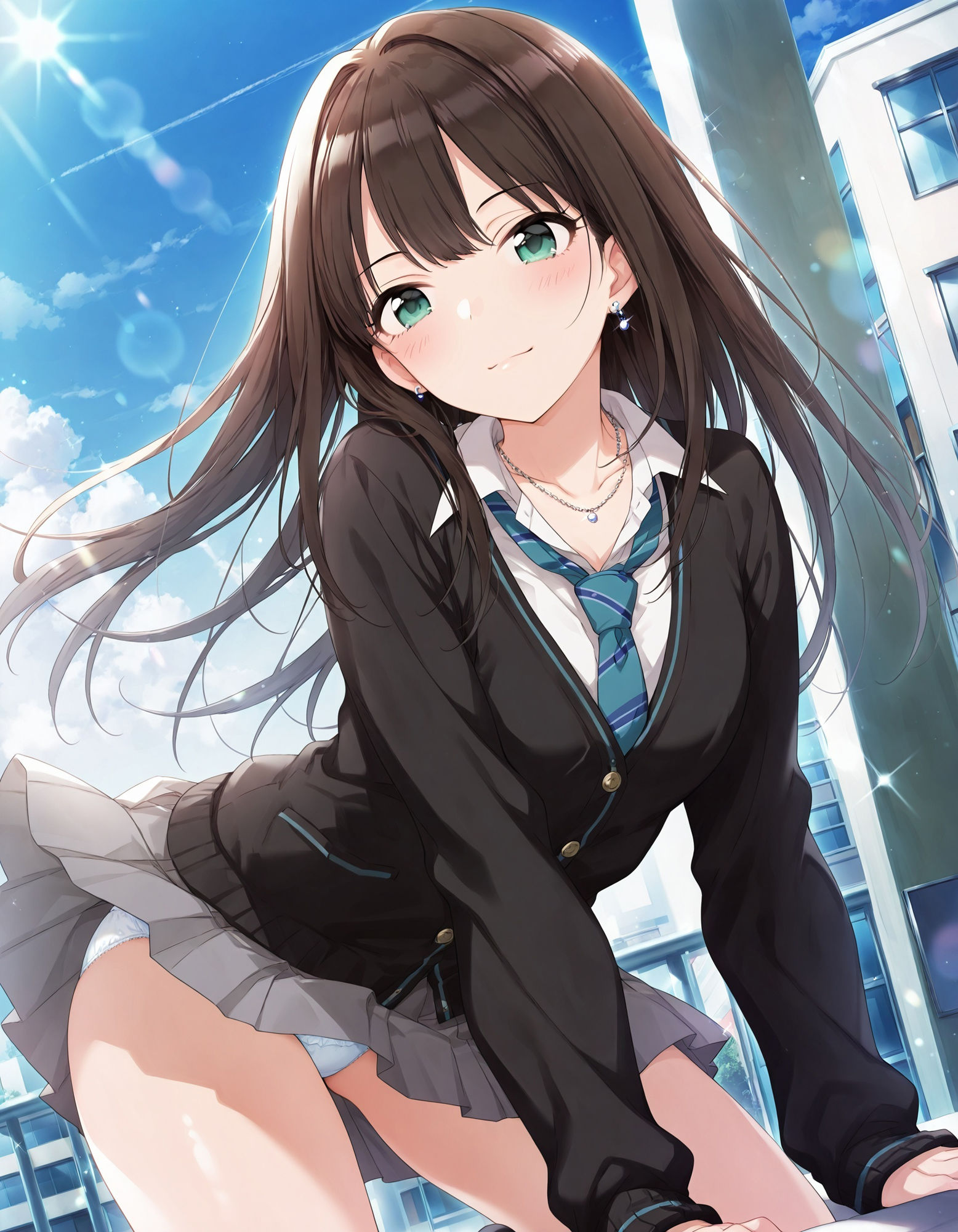 渋〇凛のパンチラ〜制服編〜 - サンプル画像 3