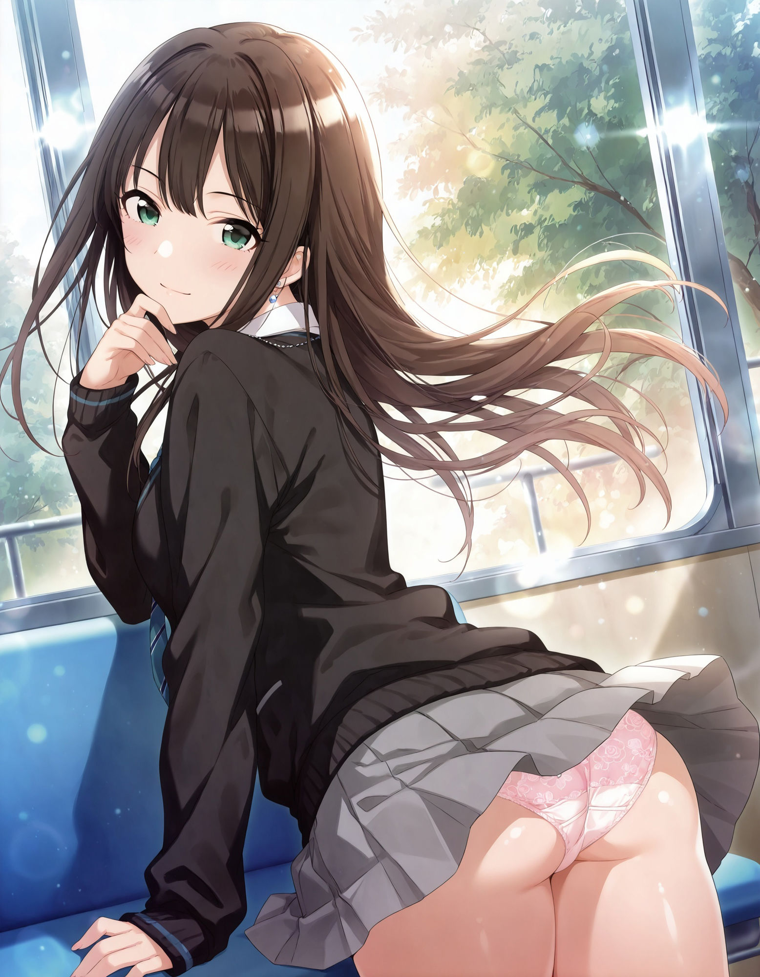 渋〇凛のパンチラ〜制服編〜 - サンプル画像 4