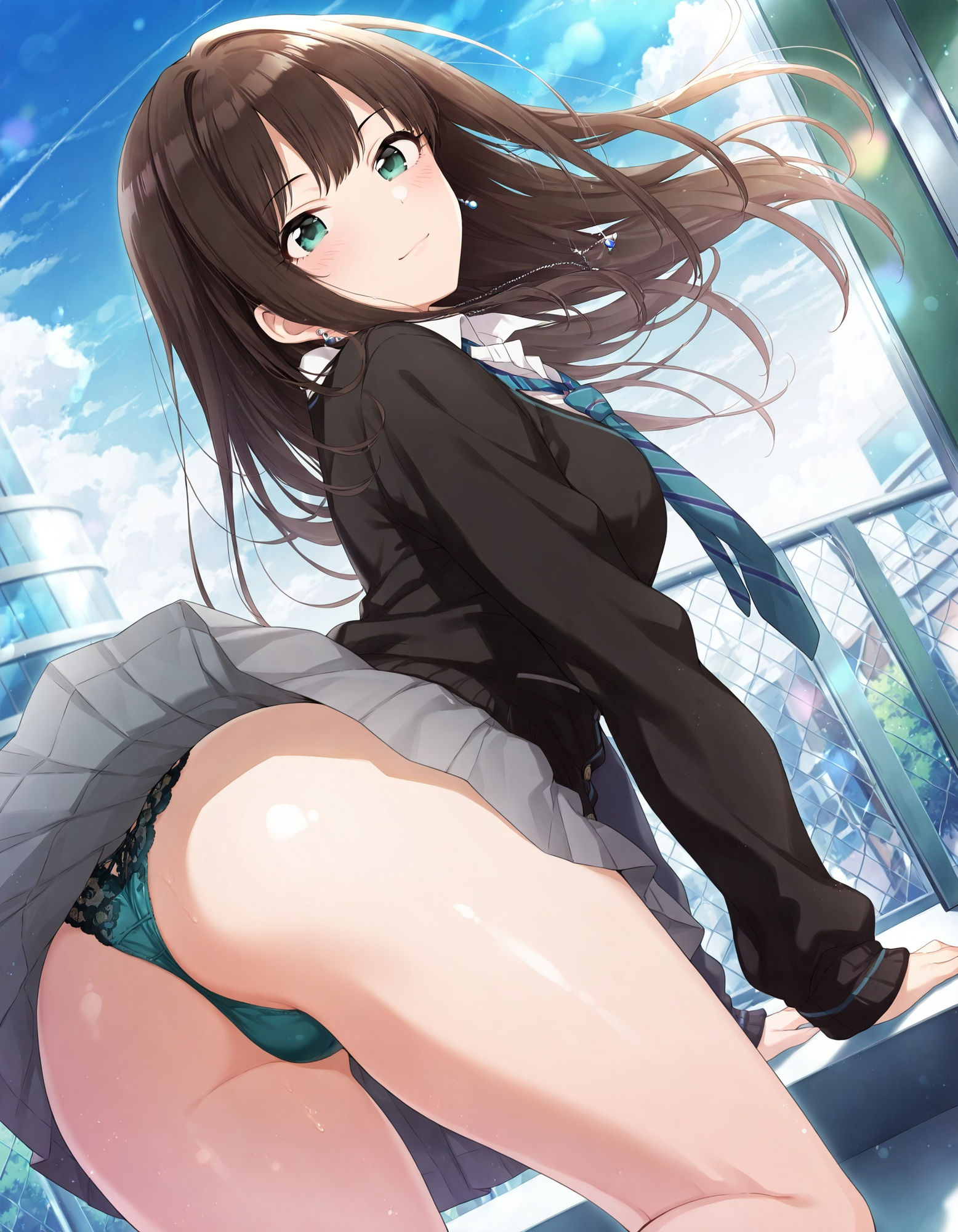 渋〇凛のパンチラ〜制服編〜 - サンプル画像 5