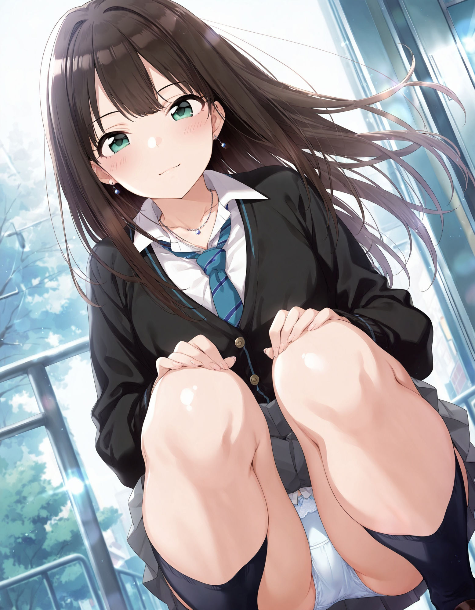 渋〇凛のパンチラ〜制服編〜 - サンプル画像 6
