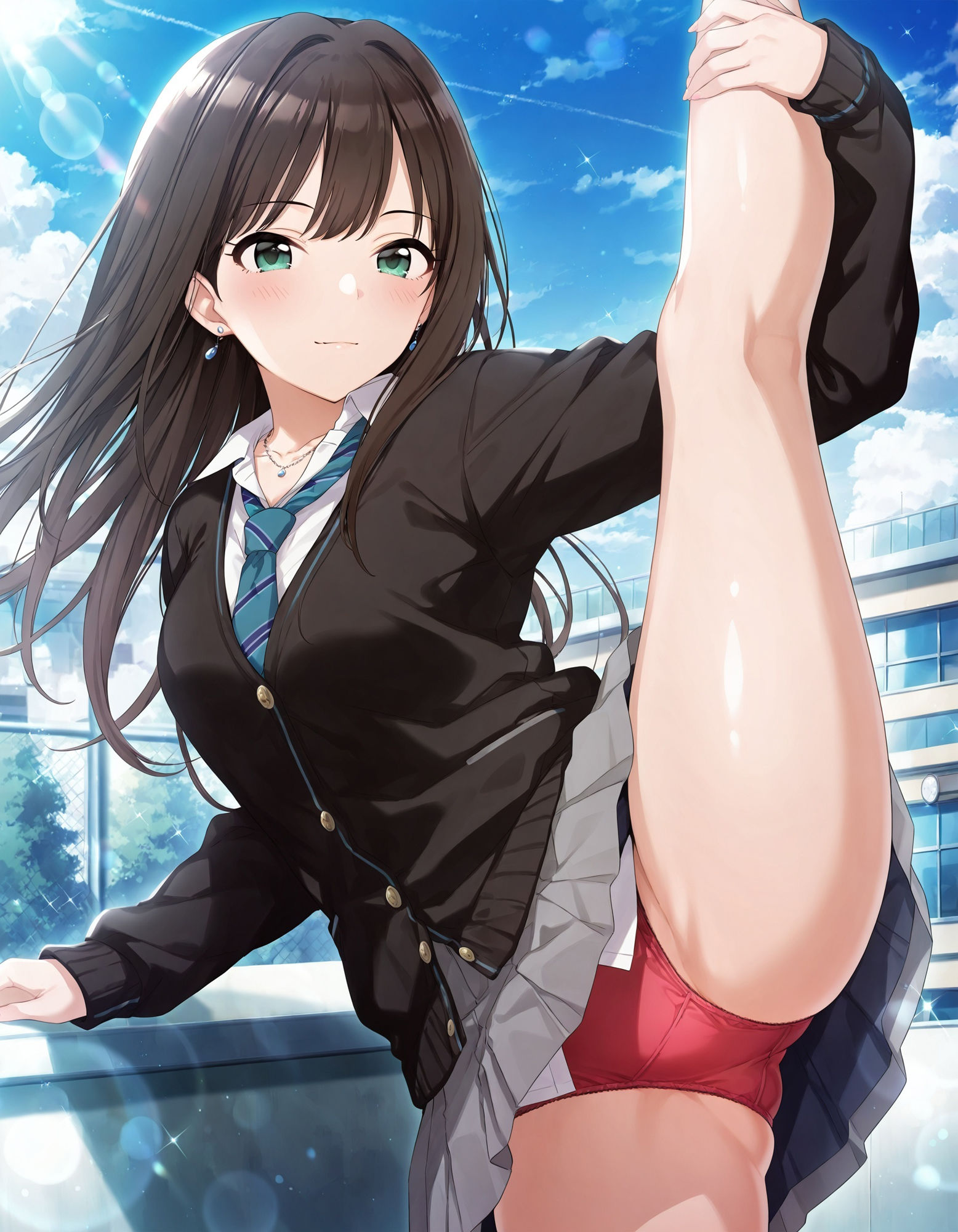 渋〇凛のパンチラ〜制服編〜 - サンプル画像 8