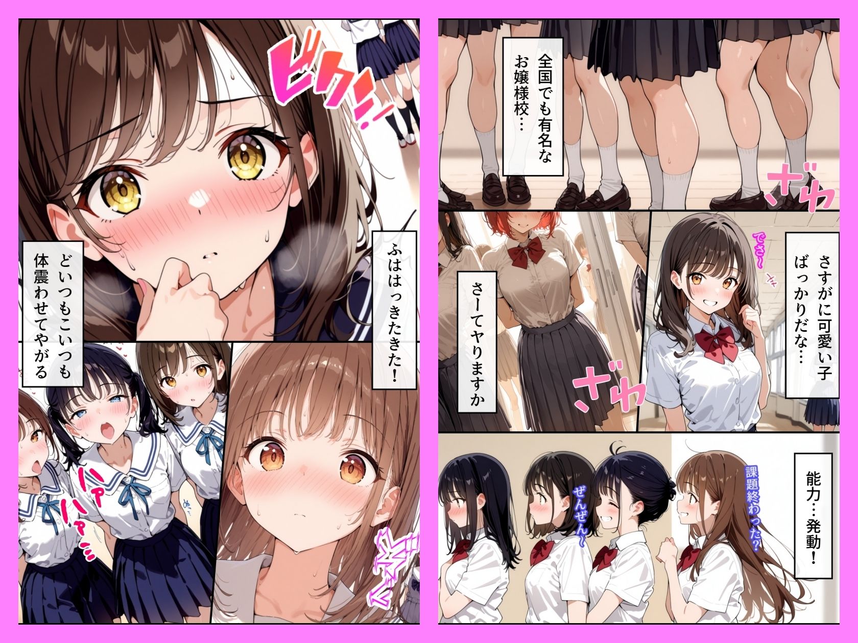 女子校生ハーレム 女を発情させる能力を手に入れた男 - サンプル画像 1