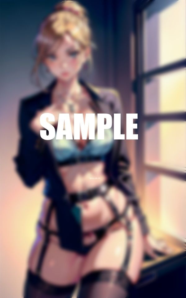 ガーターベルト巨乳美熟女OLたち若い男性新入社員食べたいわぁ〜ビンビンに勃起してるモノ頂戴 - サンプル画像 5