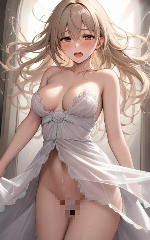 巨乳美女のノーブラドレス「なんだかアソコガアツいの！」 - サンプル画像 3