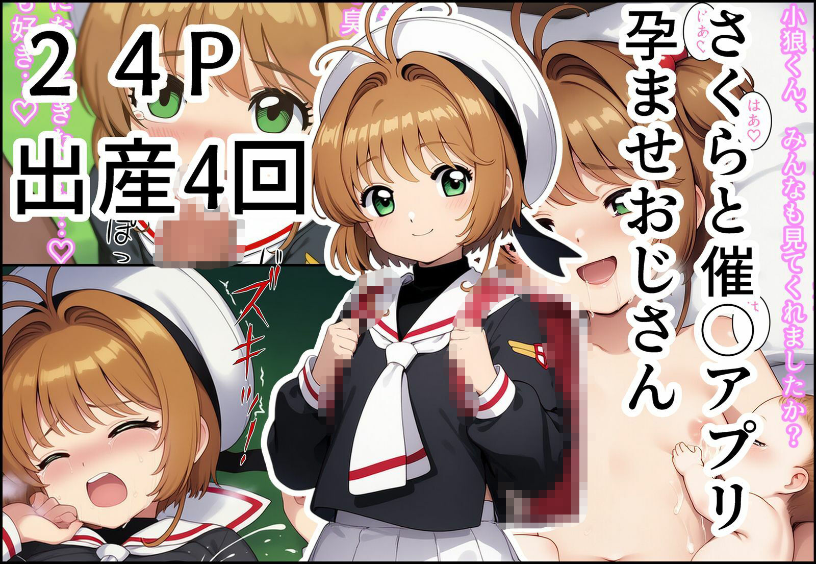 さくらと催◯アプリ孕ませおじさん - サンプル画像 1