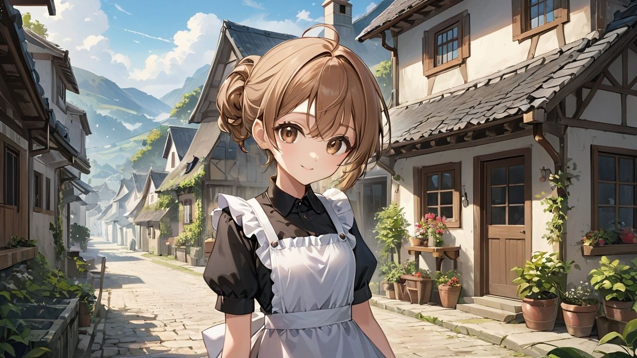 【アニメ】美人メイドのエミリアさん1 - サンプル画像 1