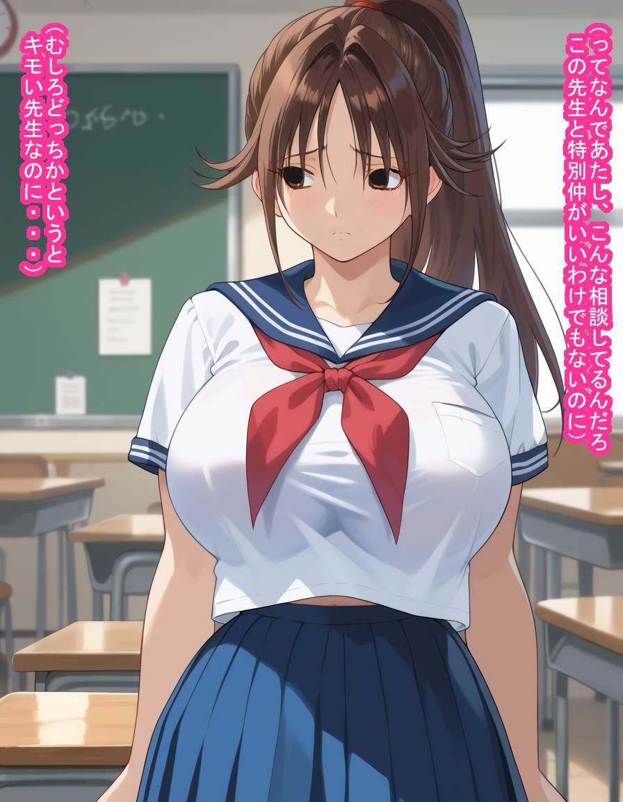 デカパイJKの北○路さ○きちゃんが教え子食いまくりの悪徳教師に常識改変かけられちゃって子宮と人生をオモチャにされる話 - サンプル画像 5