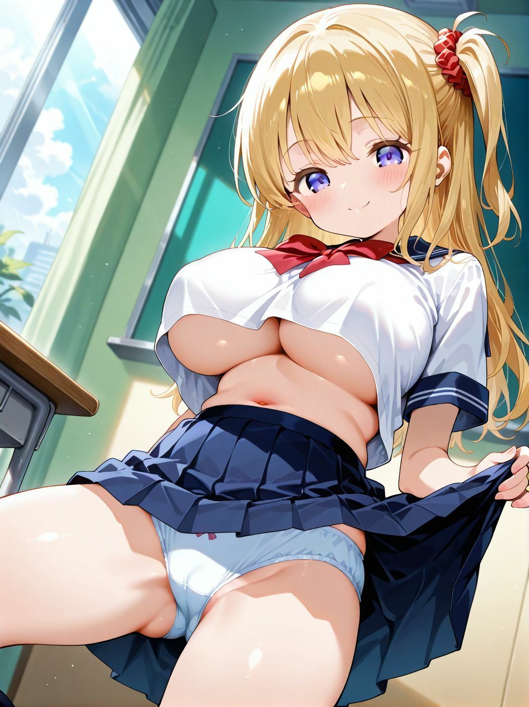 性教育専門〇等学校 巨乳専門性欲処理部 - サンプル画像 2