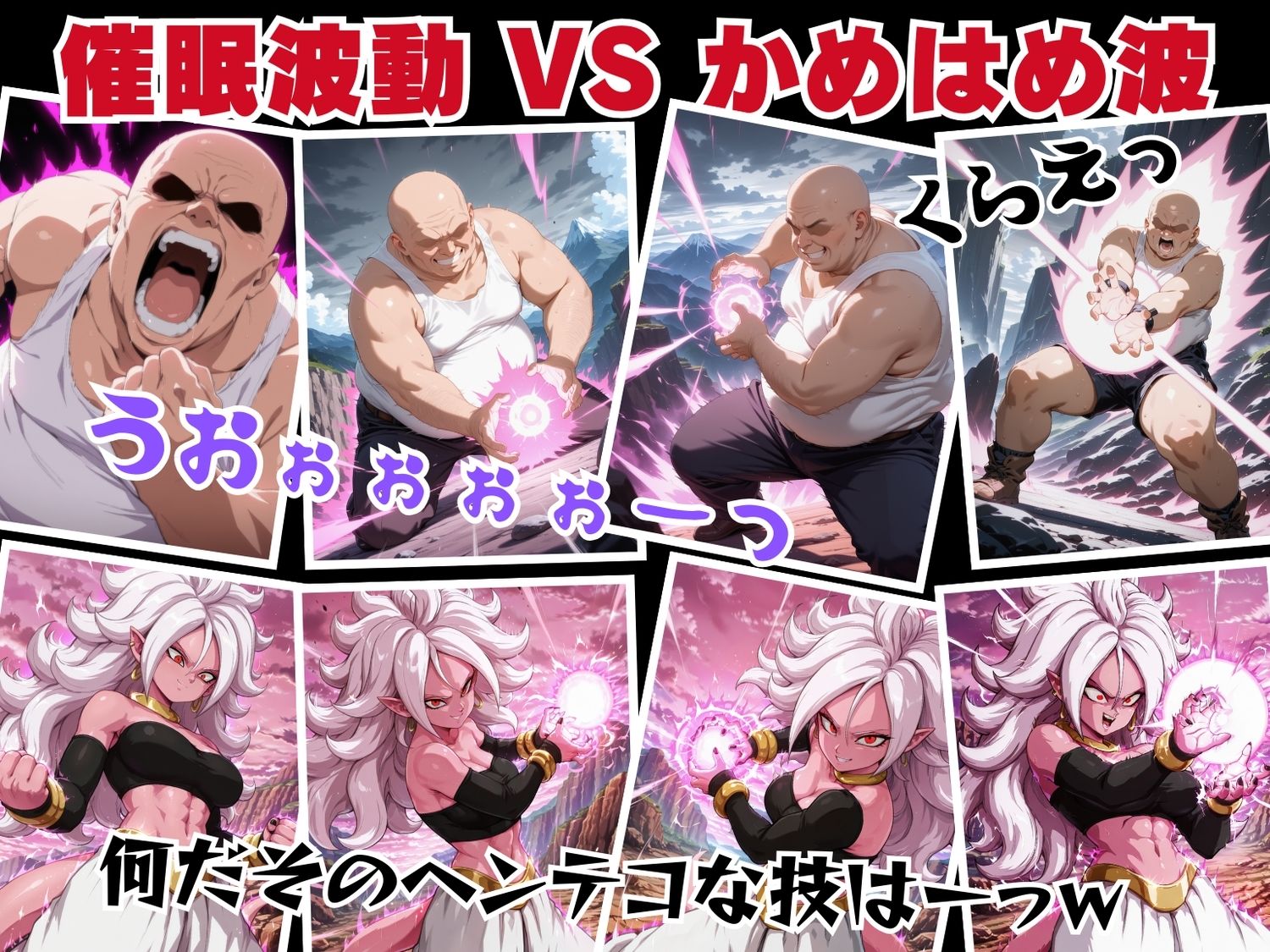 種付けオジサン vs 人造◯間21号 - サンプル画像 1