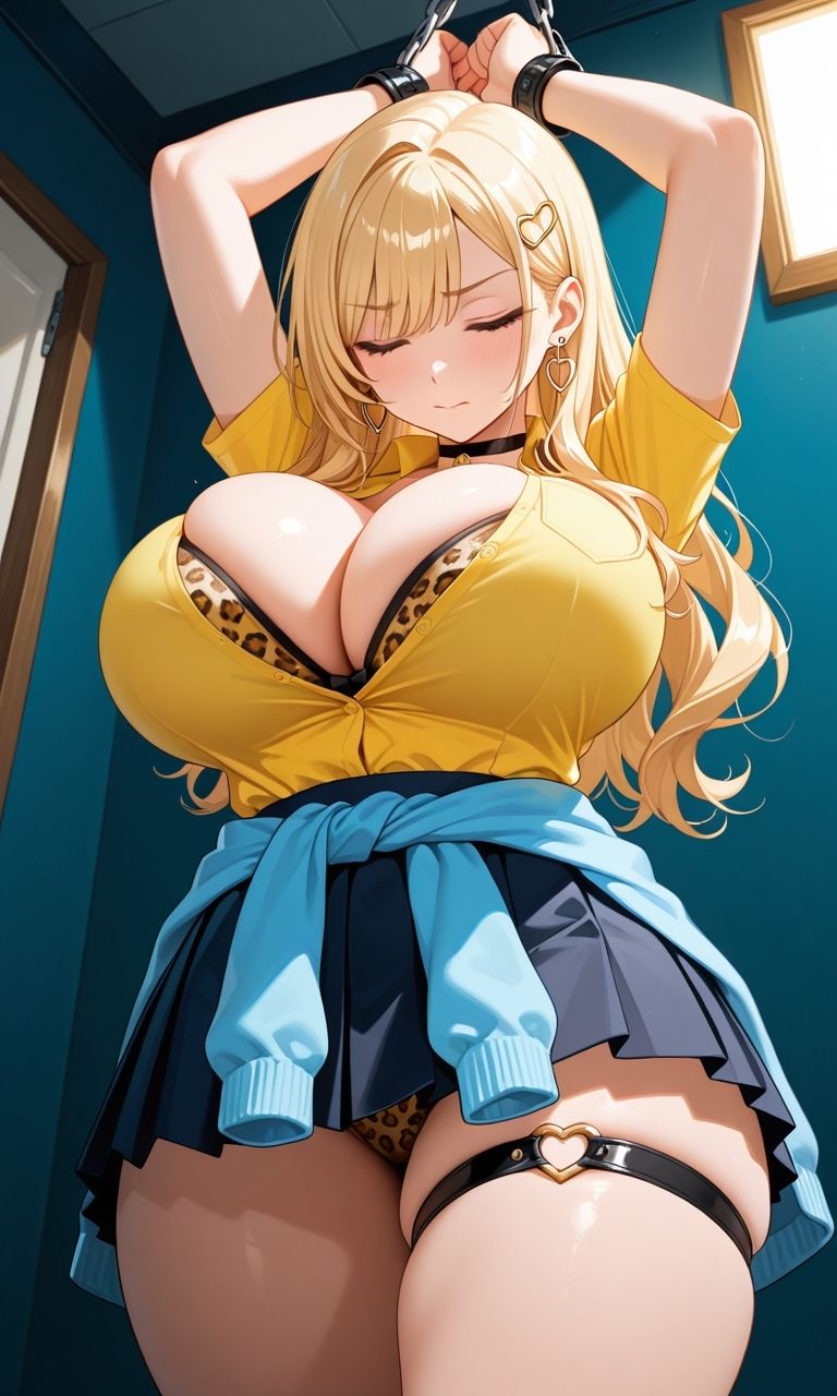 フェチコレ総集編Vol.65〜68 吊り上げ拘束されるヒョウ柄好きの爆乳ギャルたち【総枚数1，000枚】 - サンプル画像 4