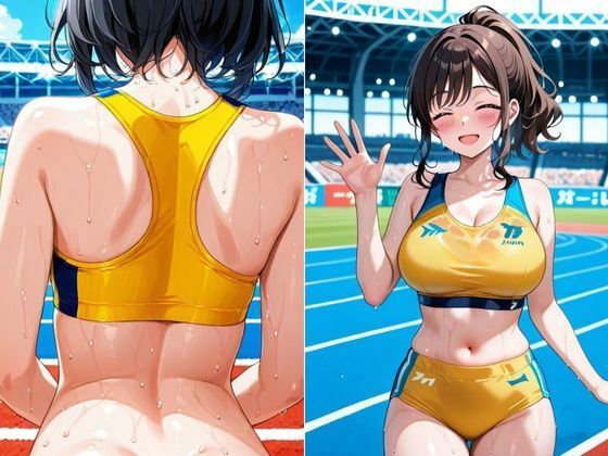 汗だく陸上女子の限界ハメトレ 〜あなたとバトンを繋ぎたい―汗と喘ぎの絶頂リレー〜 - サンプル画像 2