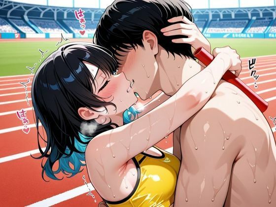 汗だく陸上女子の限界ハメトレ 〜あなたとバトンを繋ぎたい―汗と喘ぎの絶頂リレー〜 - サンプル画像 4
