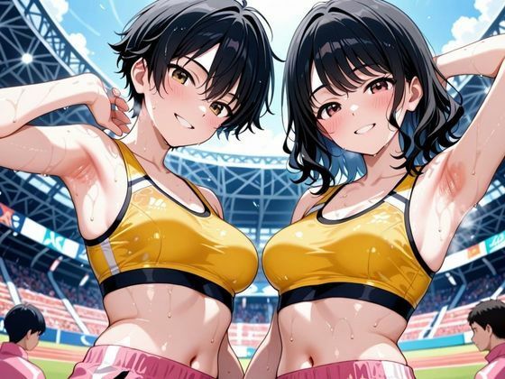 汗だく陸上女子の限界ハメトレ【淫写編】〜あなたとバトンを繋ぎたい―汗と喘ぎの絶頂リレー〜 - サンプル画像 2