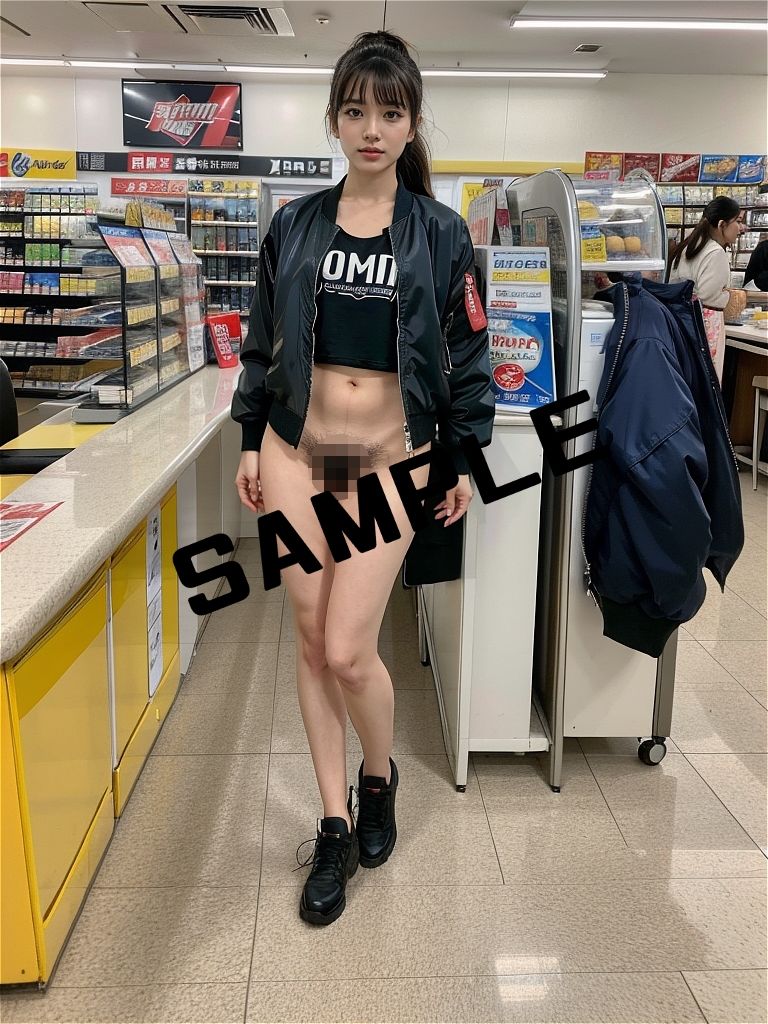 AIフェチフォト集vol.14 パンツ、忘れてきました〜会社も駅も公園も、今日だけ下半身裸で〜 - サンプル画像 4