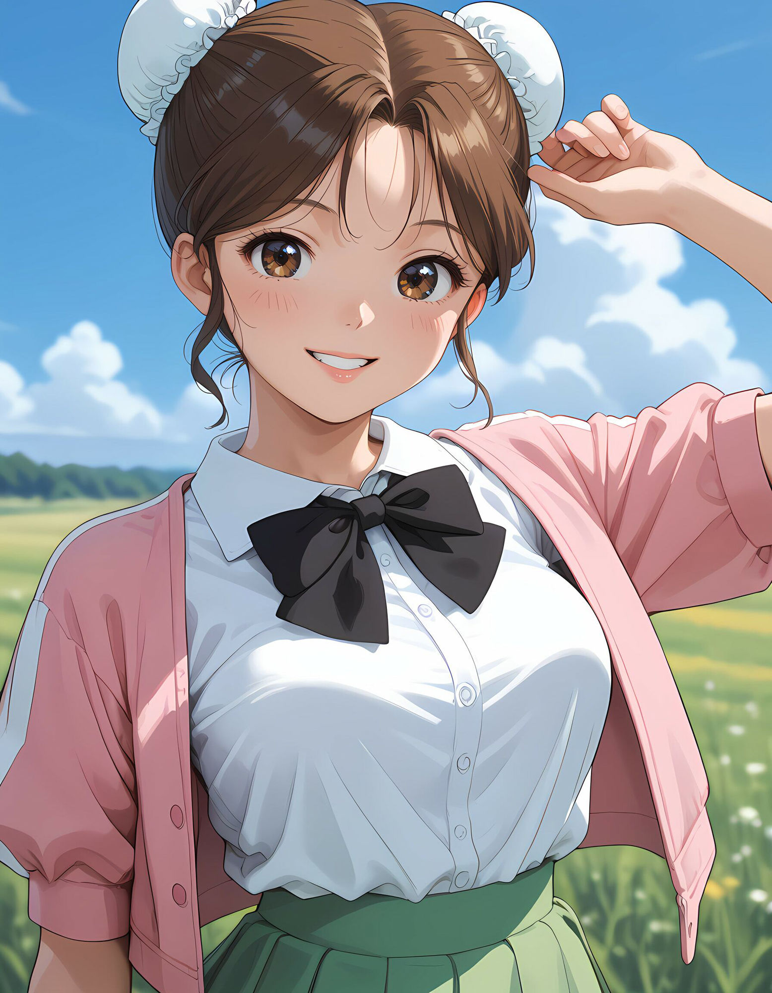 スーパー脱衣麻雀:Re【早〇晶・お団子ヘアー編】 - サンプル画像 1