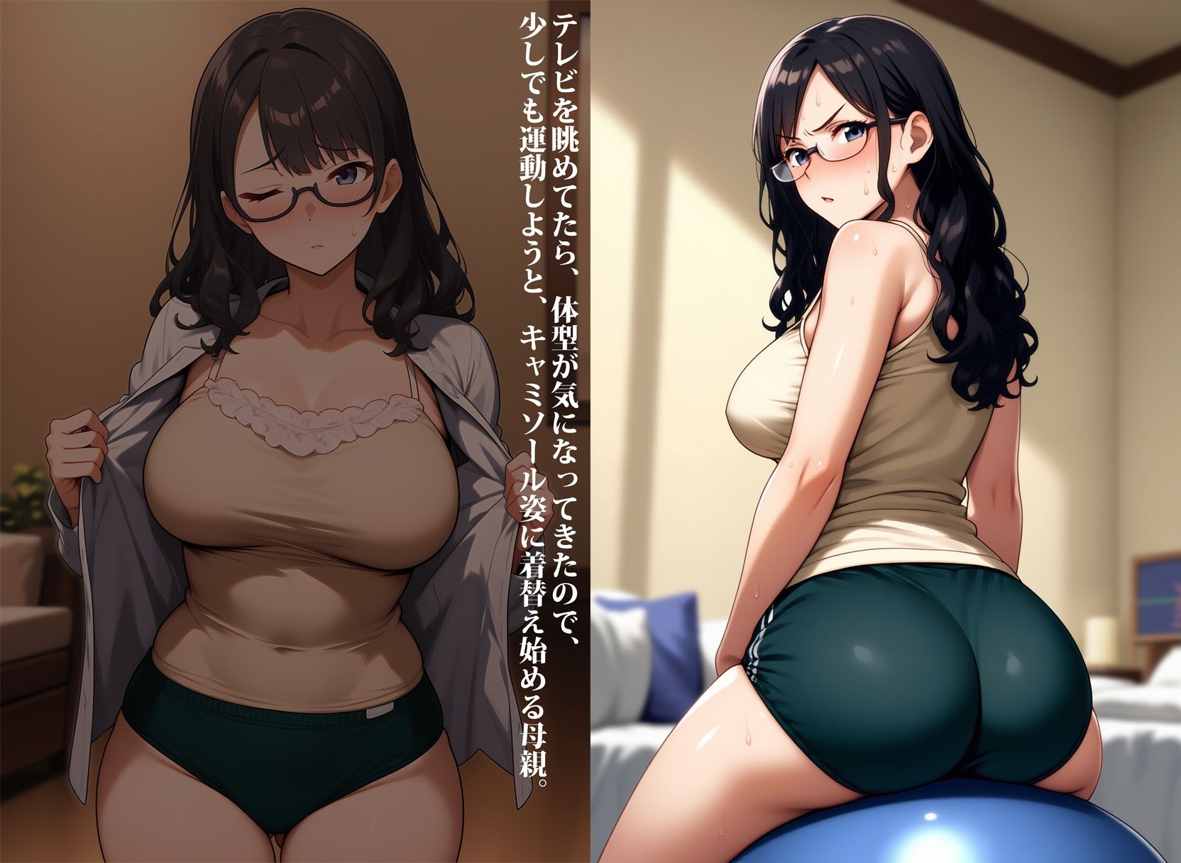 母親のブルマー尻に一目惚れ〜ブルマー姿のママの日常姿と懐かしい思い出〜 - サンプル画像 3