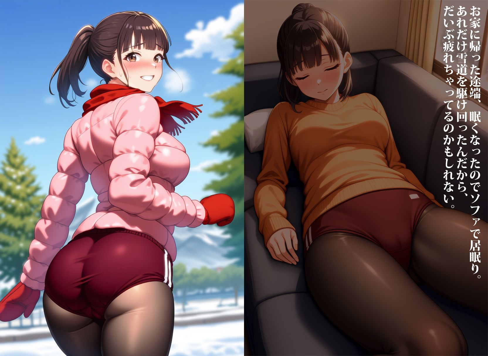 母親のブルマー尻に一目惚れ〜ブルマー姿のママの日常姿と懐かしい思い出〜 - サンプル画像 9