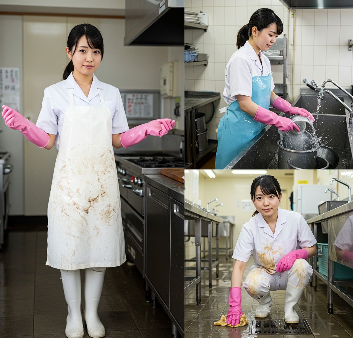 給食調理員  斎藤彩音  写真集 - サンプル画像 1