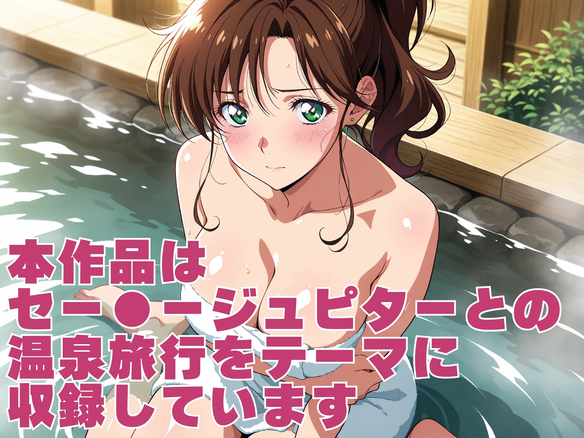 【発情ヒロイン】美少女戦士セー●ージュピター  温泉で濃厚セックス編 - サンプル画像 1