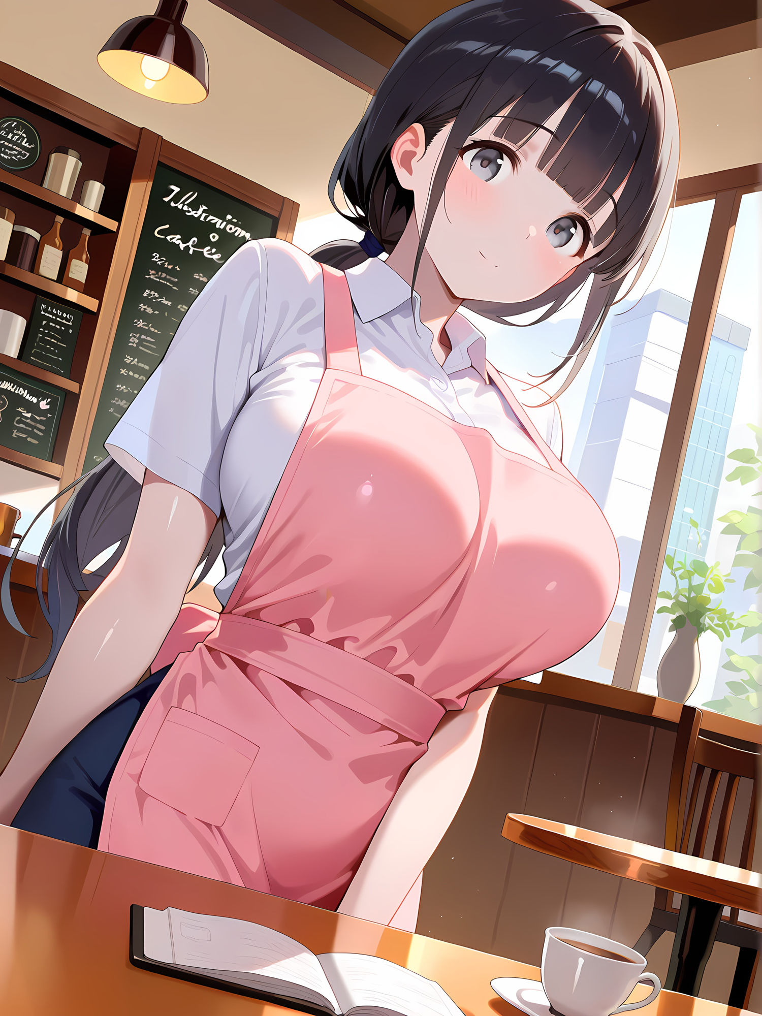 カフェでお姉さんとイチャ×2 - サンプル画像 1