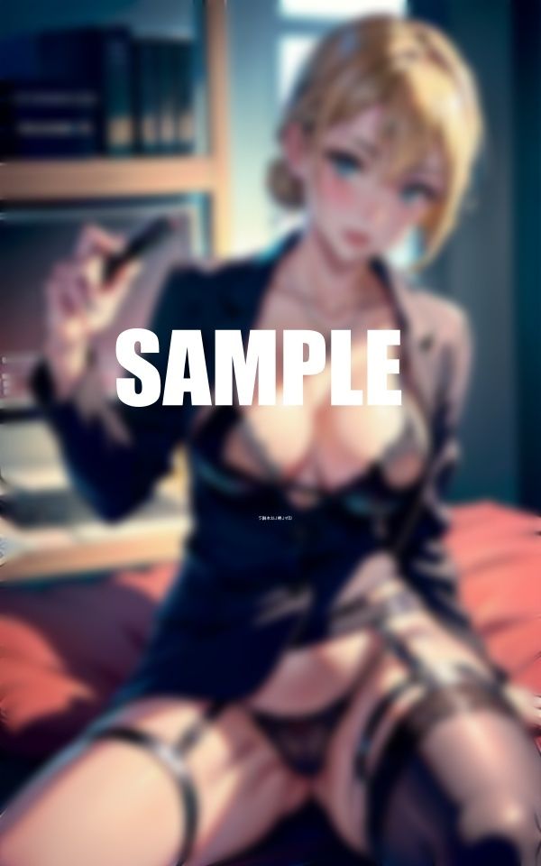 やりたがりの巨乳ガーターベルト美女OLたち我慢できないエロ過ぎる誘惑 - サンプル画像 3