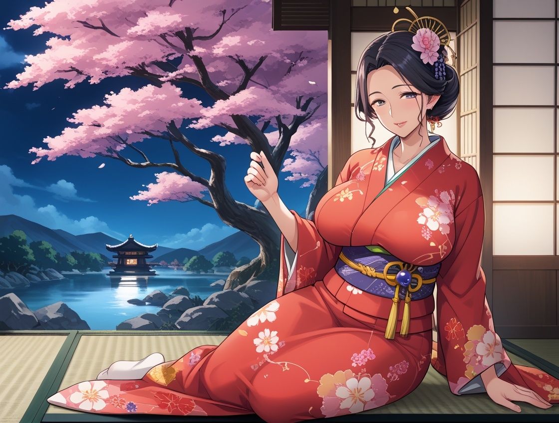 着物が似合う義母と旅行したら危険日種付けセックスに発展してしまった話 - サンプル画像 5