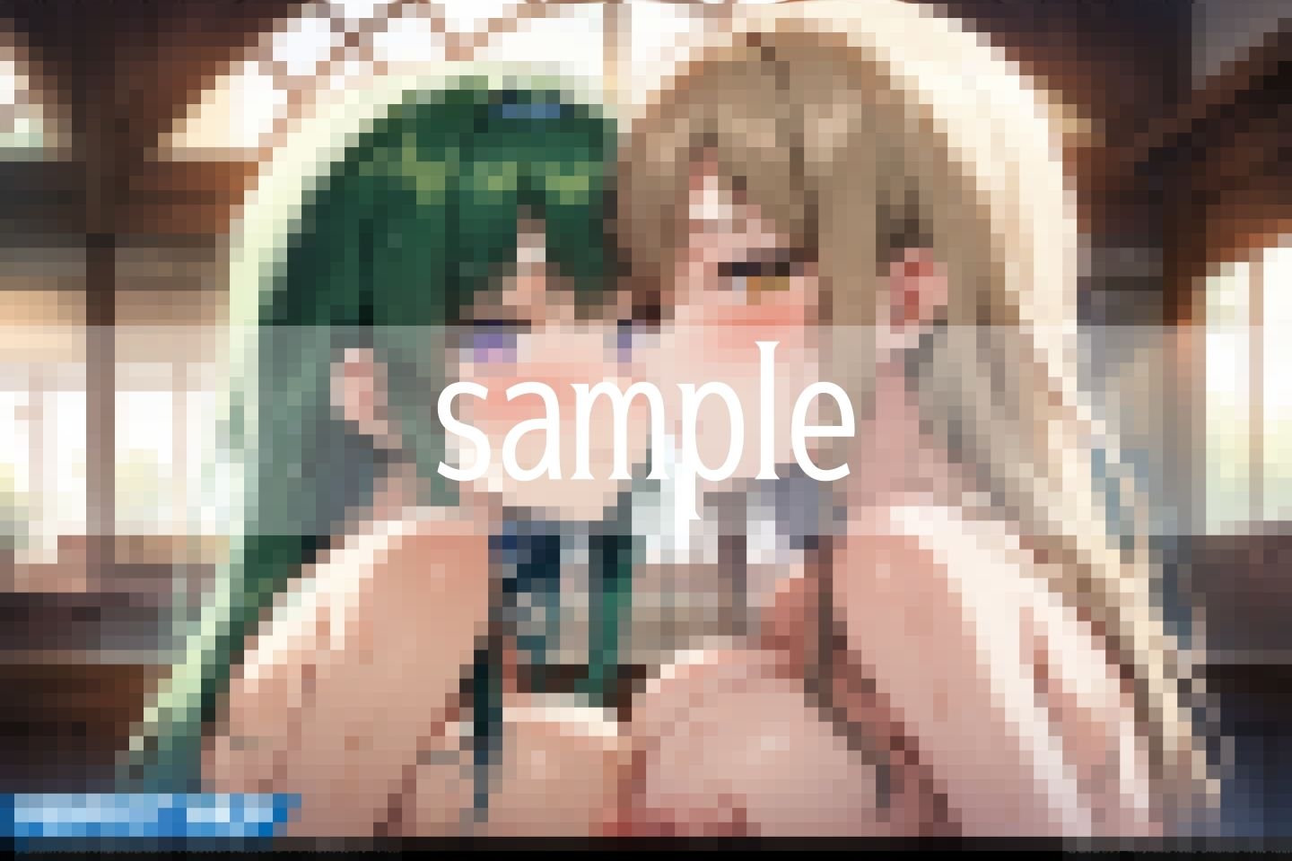 学校では言えない..巨乳女子同士の秘密のじゃれあい - サンプル画像 1