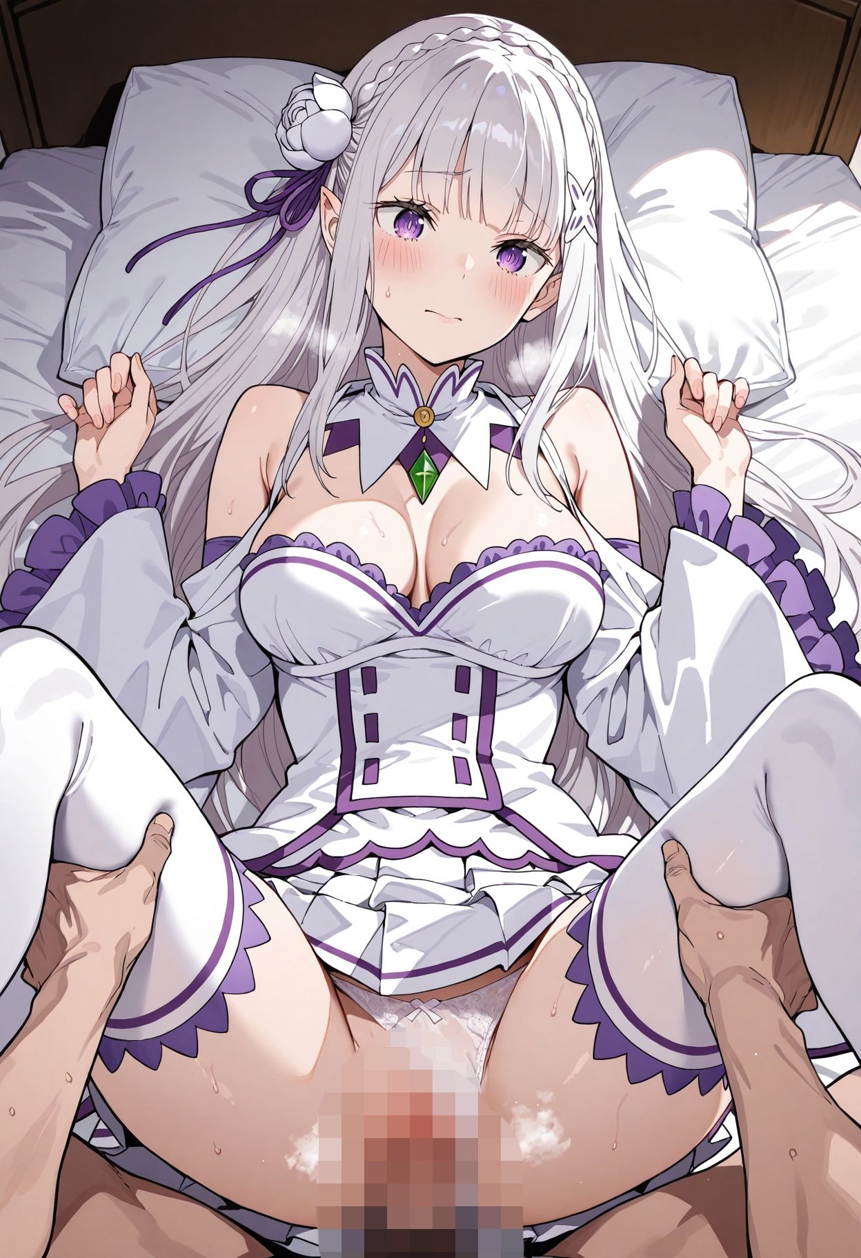 リゼ◯ エミ◯ア エロCG集 - サンプル画像 5