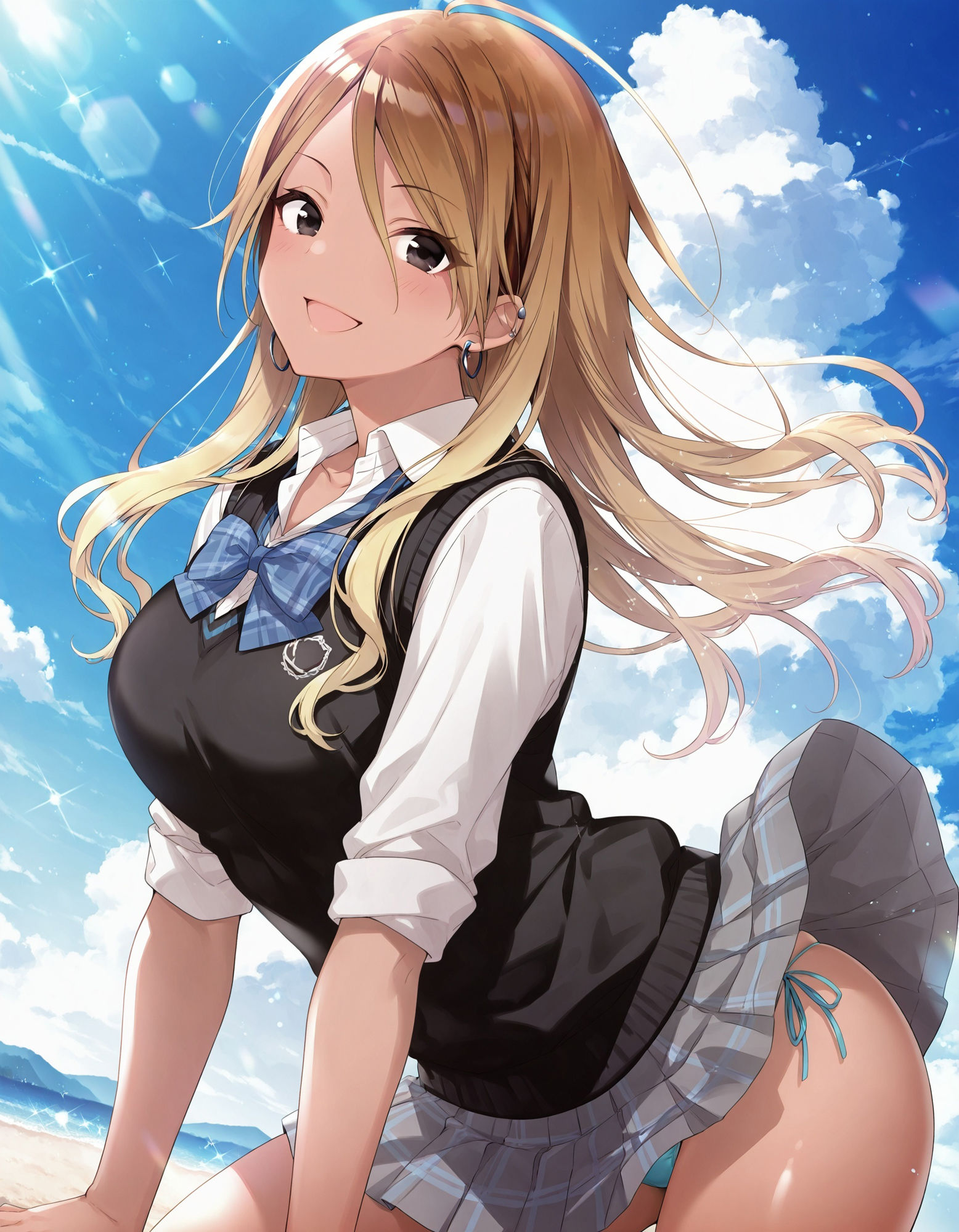 和〇愛依のパンチラ〜制服編〜 - サンプル画像 1