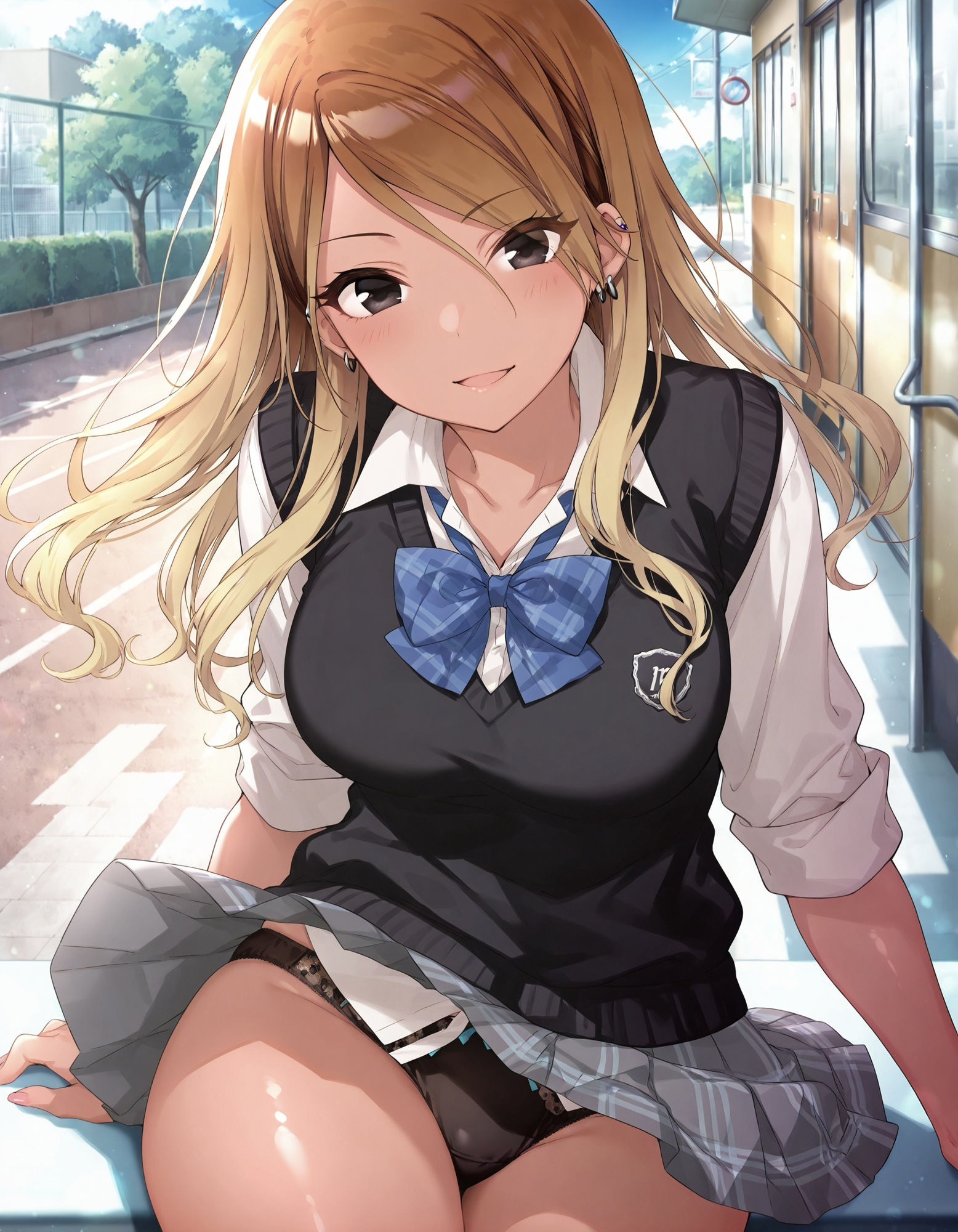 和〇愛依のパンチラ〜制服編〜 - サンプル画像 3