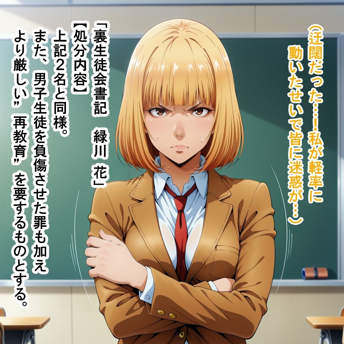 裏生徒会一同（監◯学園/プ◯ズンスクール） - サンプル画像 3