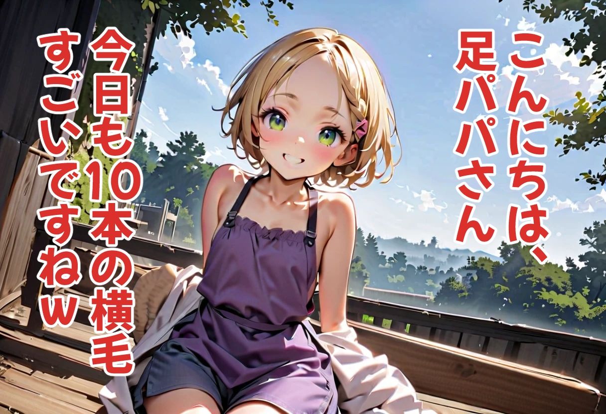 足パパがイク！  金髪オデコちゃん編 - サンプル画像 4