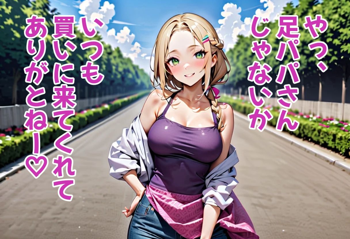足パパがイク！  金髪オデコちゃん編 - サンプル画像 9