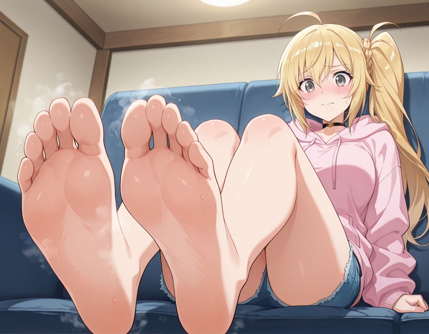 【198枚】矢羽多りのあのエロい足コキで大量射精したいっ！【オリジナル】［198 photos］ I want to ejaculate a lot with Yahata Rinoa erotic footjob！ ［Original］ - サンプル画像 5