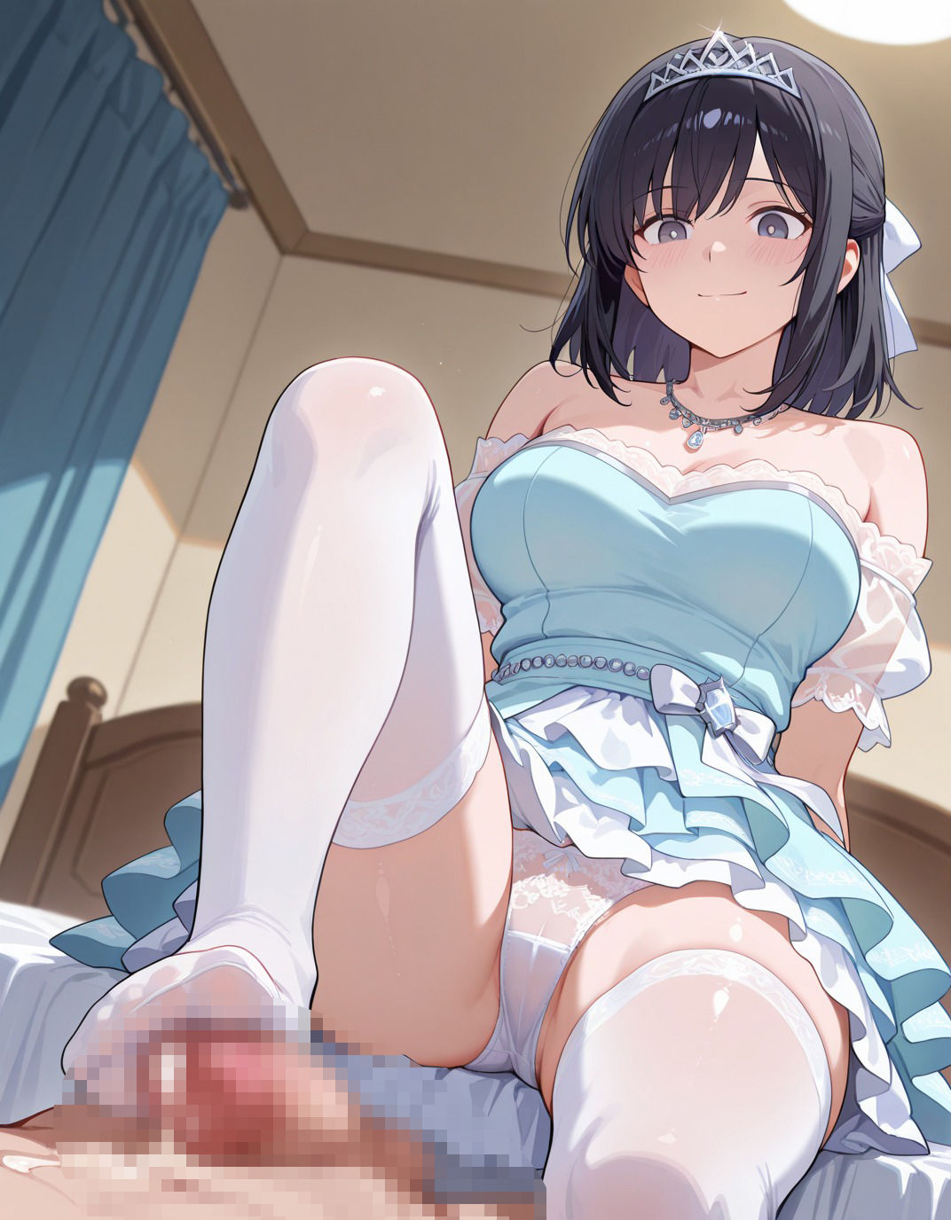 【233枚】氷見谷愛恵のエロい足コキで大量射精したいっ！【オリジナル】［233 photos］ I want to ejaculate a lot with Himiya Ame erotic footjob！ ［Original］ - サンプル画像 3