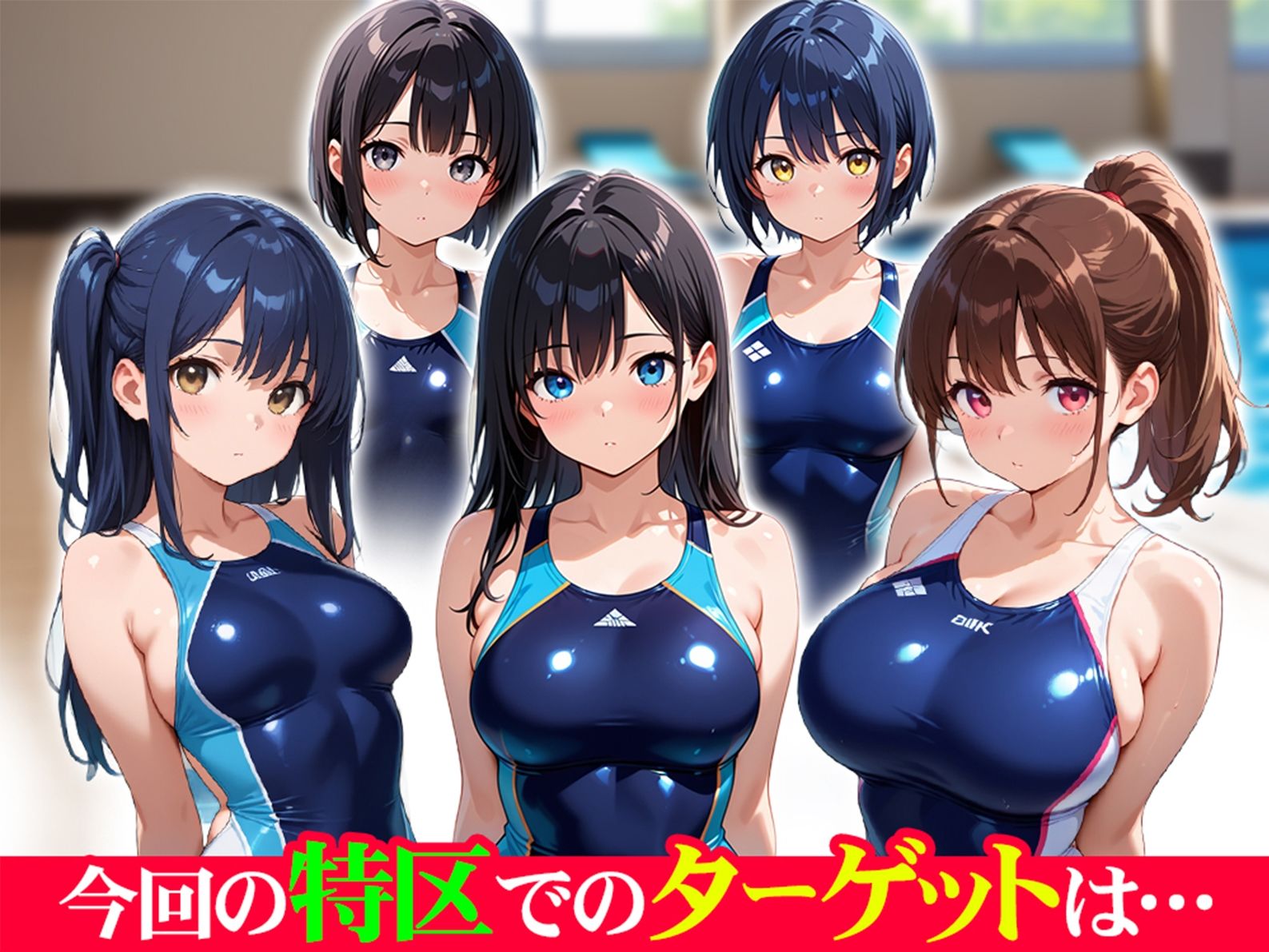 『性策特区』 〜強●種付けに翻弄される女性たち〜 水泳部編 - サンプル画像 1