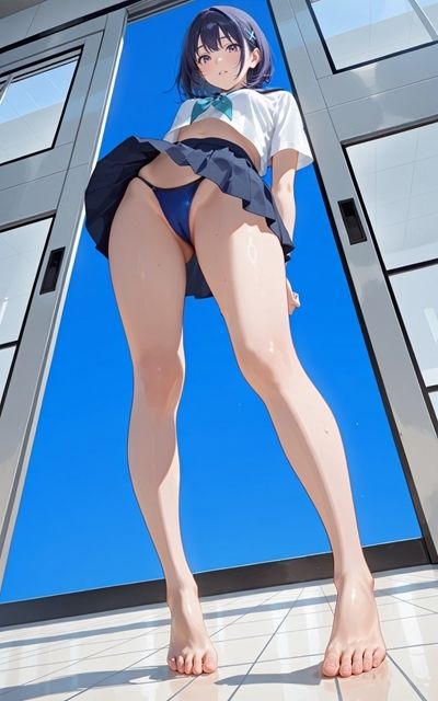 2〜2.5次元美少女 脚フェチ足フェチ写真集3 制服編2 - サンプル画像 1