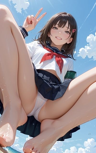 2〜2.5次元美少女 脚フェチ足フェチ写真集3 制服編2 - サンプル画像 6