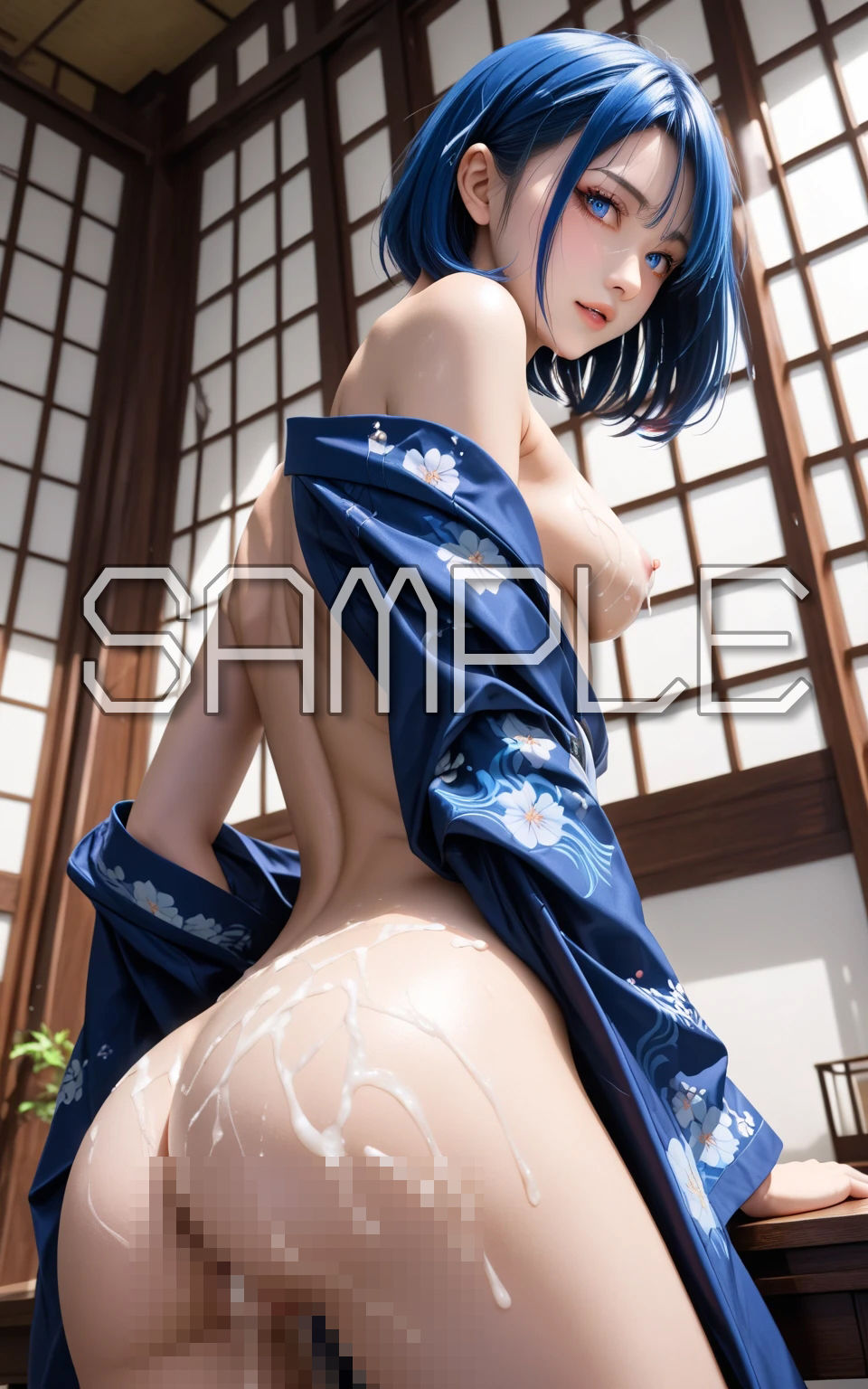 AI AOI - Cum on Kimono - - サンプル画像 2