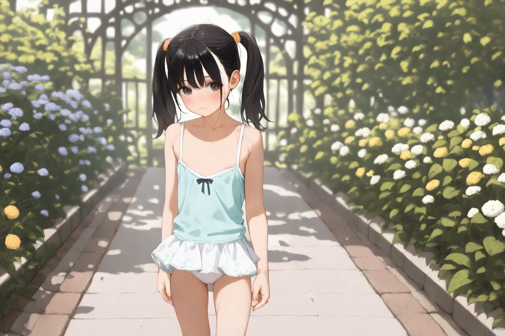 【幽霊少女】ロリ体型のパンツに見惚れちゃいました。 - サンプル画像 1