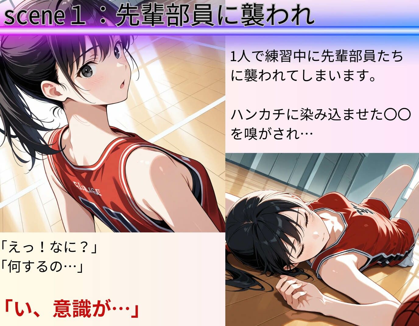 強●絶頂！失禁！快楽堕ち！美少女バスケ部員が若まんこを征服され陥落 - サンプル画像 3