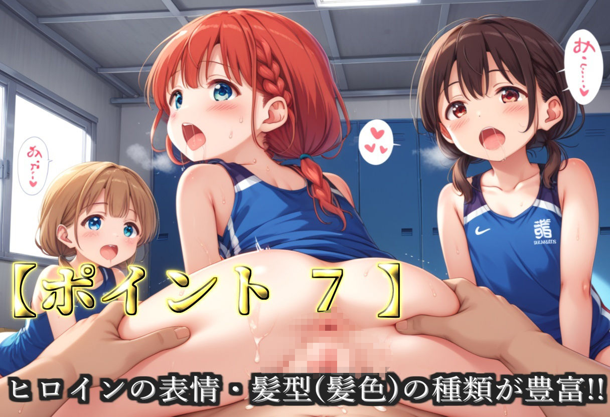 【新作価格】【豪華特典あり】つるぺた爆乳ロリ乱交学園 放課後の汗だくムレムレバレー部ご奉仕祭【500個】 - サンプル画像 9