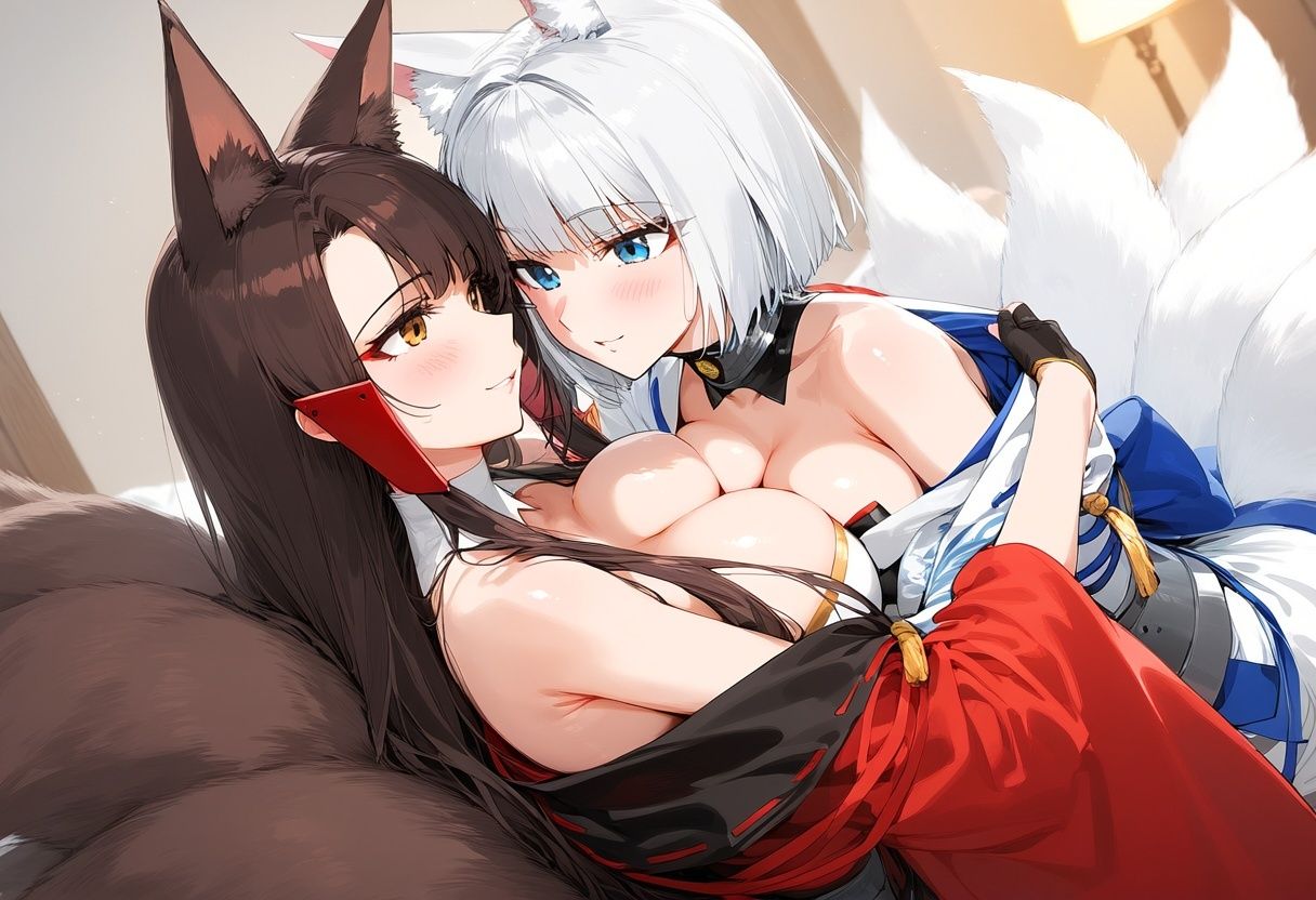 アズレ◯ 赤◯＆加◯百合百合高解像度イラスト集 - サンプル画像 1
