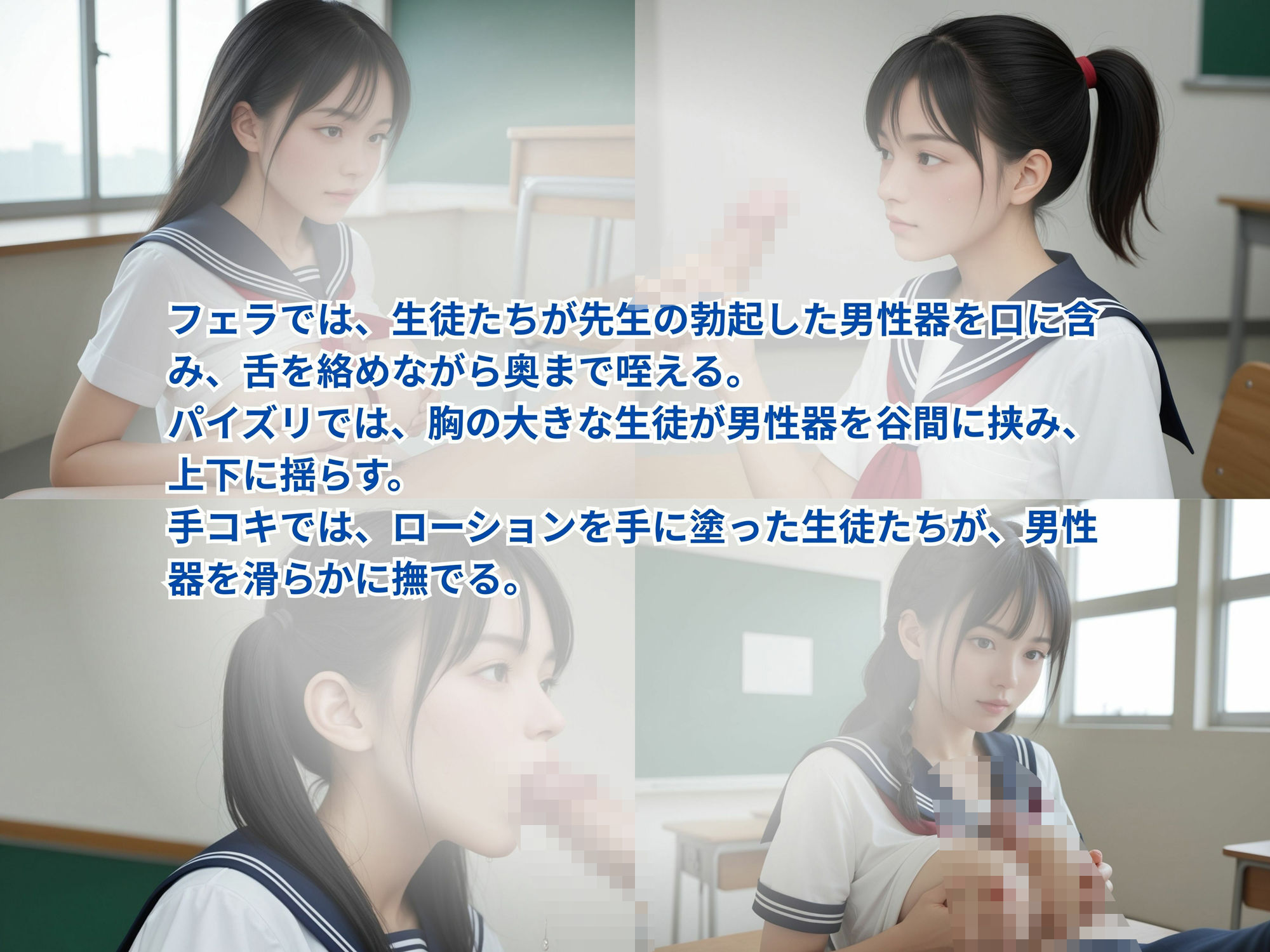 お嬢様たちに性教育 - サンプル画像 5