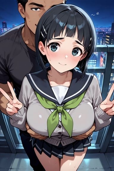 寝取られる桐◯谷直葉 - サンプル画像 1